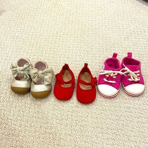 EUC Baby Shoe Lot- Stride Rite, Old Navy, Valen Sina